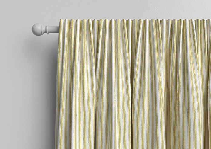 Lace Stripes, Saffron - Made to Measure Curtains - Image 10